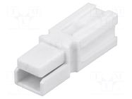 Connector: wire-wire; plug; hermaphrodite; 15/30A; PIN: 1; white ENCITECH