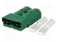 Connector: wire-wire; plug; hermaphrodite; PIN: 2; for cable; green ENCITECH