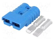 Connector: wire-wire; plug; hermaphrodite; PIN: 2; for cable; blue ENCITECH