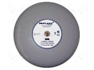 Signaller: sound; bell; 230VAC; 106dB; A6BM; IP66; grey; Ø168x93mm MOFLASH SIGNALLING