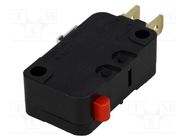 Microswitch SNAP ACTION; 16A/250VAC; 10A/30VDC; without lever OMRON Electronic Components