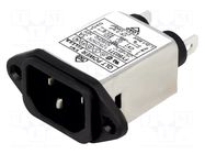 Connector: AC supply; socket; male; Inom: 3A; Ir: 0.8mA; 250VAC YUNPEN ELECTRONIC