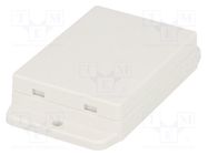 Enclosure: multipurpose; X: 50.4mm; Y: 70mm; Z: 17mm; ABS; white GAINTA