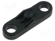 Cable tie mounts; polyamide; Ømount.hole: 4.4mm; W: 7mm; L: 24mm FIX&FASTEN