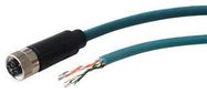 CABLE ASSY, 8P, RCPT-FREE END, 2M