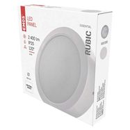 LED surface luminaire RUBIC, round, white, 24W, neutral white, EMOS