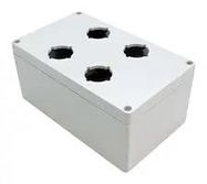 ENCLOSURE, PUSH BUTTON, PC, GREY