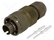 Connector: military; plug; male; PIN: 2; size 10SL; aluminium alloy AMPHENOL AIR