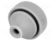 Grommet; Ømount.hole: 13mm; elastomer thermoplastic TPE; grey TRELLEBORG