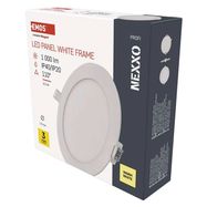LED recessed luminaire NEXXO, round, white, 12.5W, warm white, EMOS