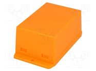 Enclosure: multipurpose; X: 70.6mm; Y: 105mm; Z: 50.5mm; ABS; orange GAINTA