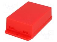 Enclosure: multipurpose; X: 70.6mm; Y: 105mm; Z: 35.5mm; ABS; red GAINTA