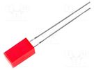 LED; square; 5x5mm; red; 3÷8mcd; 110°; Front: flat; 20mA; 2÷2.5V KINGBRIGHT ELECTRONIC