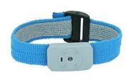 WRIST BAND, ADJUSTABLE, SNAP, BLUE