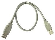 USB CABLE, 2.0 A PLUG-PLUG, 3.3FT, GREY