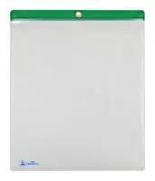 ESD SHOP TRAVELER W/ZIP, CLEAR/GRN, 10PK