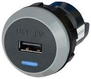 USB CHARGER, TYPE A, 1PORT, 32VDC