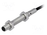 Sensor: inductive; OUT: PNP / NC; 0÷2mm; 10÷30VDC; M8; 2m; IP67 OMRON