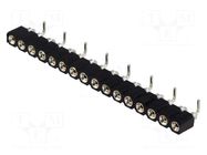Connector: pin strips; socket; female; PIN: 16; vertical; SMT; 1x16 CONNFLY