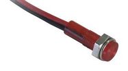 LED INDICATOR, RED, 5.2MM, 0.02A, 12VDC