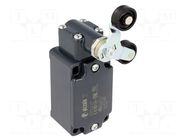 Limit switch; lever R 40mm, plastic roller Ø20mm, double; 10A PIZZATO ELETTRICA