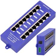 Extralink 8 Port | Gigabit PoE Injector | 8x 1000Mb/s RJ45, Mode B, EXTRALINK