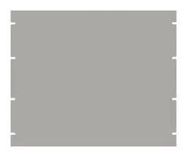 RACK PANEL, 19", ALUM, 9U, GREY