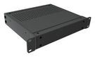 RACK MOUNT CABINET, 1U, ALUM, BLACK