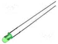 LED; green; 3mm; blinking; 5÷15mcd; 60°; 3.5÷14VDC; 22mA; 1.5÷3Hz KINGBRIGHT ELECTRONIC
