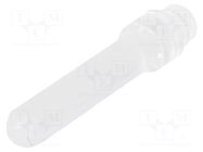 Fiber for LED; Ø2.8mm; L: 15.9mm; round; Front: flat; straight MENTOR