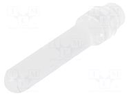 Fiber for LED; Ø2.8mm; L: 15.9mm; round; Front: flat; straight MENTOR