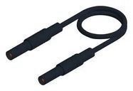 TEST LEAD, 4MM BANANA PLUG, BLACK, 500MM