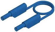 TEST LEAD, 4MM BANANA PLUG, BLUE, 2M