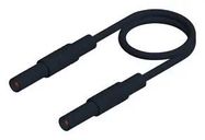 TEST LEAD, 4MM BANANA PLUG, BLACK, 2M