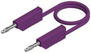 TEST LEAD, 4MM BANANA PLUG, VIOLET, 1.5M