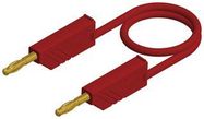 TEST LEAD, 4MM BANANA PLUG, RED, 1.5M