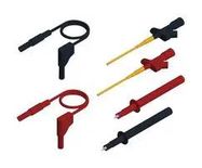 TEST LEAD/PROBE KIT, 6PC, RED/BLACK