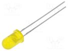 LED; 5mm; yellow; 20mcd; 60°; Front: convex; No.of term: 2 KINGBRIGHT ELECTRONIC