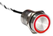 CAPACITIVE SW, DPDT, 0.01A, 12V, GRN/RED