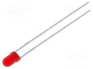 LED; red; 5mm; 12÷25mcd; 30°; Front: convex; 5÷6VDC; No.of term: 2 KINGBRIGHT ELECTRONIC