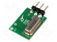 Module: RF; AM transmitter; ASK,OOK; 433.92MHz; 3.6÷5.5VDC; 12dBm HOPE MICROELECTRONICS