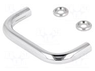 Holder; chromium plated steel; chromium plated,black; H: 35mm ELESA+GANTER