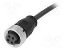 Plug; 7/8"; 7.5m; female; PIN: 4; straight; with lead HARTING