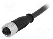 Plug; M12; PIN: 12; female; A code-DeviceNet / CANopen; 10m; cables HARTING