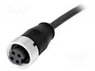 Plug; 7/8"; 1.5m; female; PIN: 4; straight; with lead HARTING