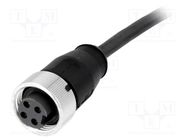 Connector: 7/8"; plug; 1.5m; female; PIN: 4; straight; with lead HARTING