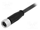 Connector: M8; female; PIN: 4; straight; with lead; plug; 0.5m HARTING