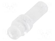 Fiber for LED; Ø2.8mm; L: 9.5mm; round; Front: flat; straight MENTOR