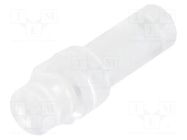 Fiber for LED; Ø2.8mm; L: 9.3mm; round; Front: flat; straight MENTOR