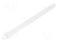 Fiber for LED; Ø2.8mm; L: 45mm; round; Front: convex; straight MENTOR